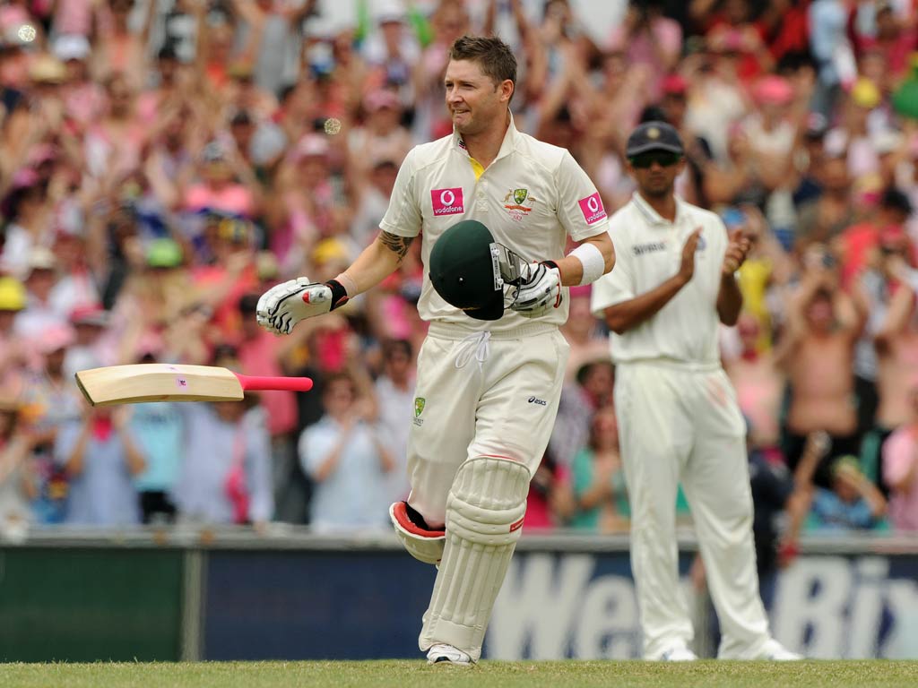 Michael Clarke made an unbeaten 329