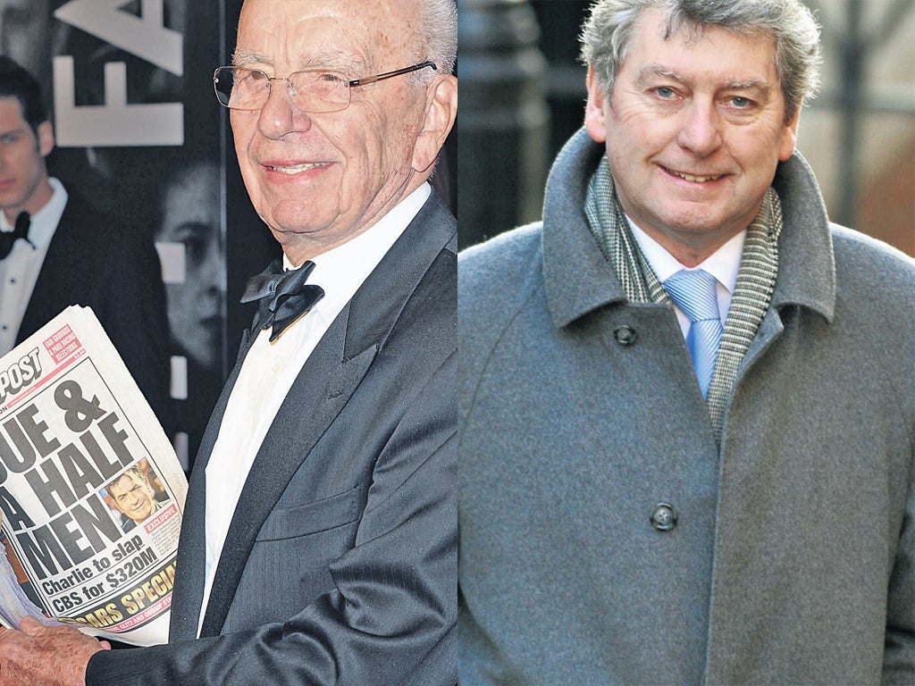 Rupert Murdoch owner the New York Post, left. Colin Myler, ex-News of the World editor, is now at the helm of arch rival title the Daily News