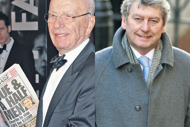 Rupert Murdoch owner the New York Post, left. Colin Myler, ex-News of the World editor, is now at the helm of arch rival title the Daily News