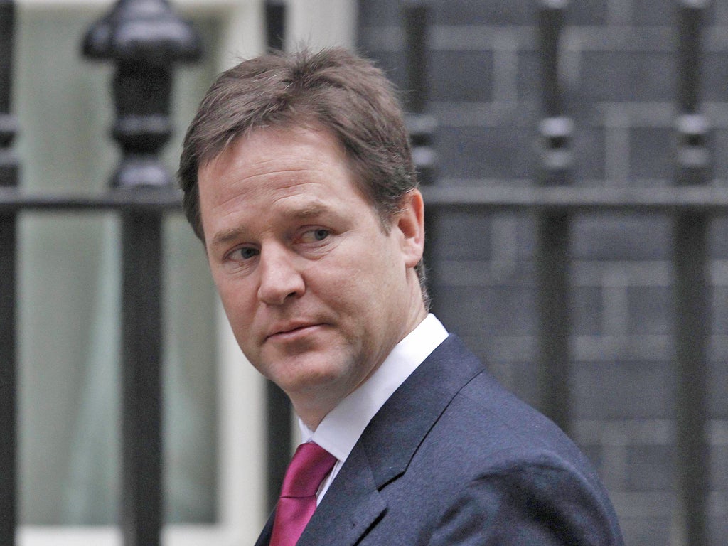 Nick Clegg's popularity rating of 34 per cent puts him eighth
overall in his party, a long way behind top man Vince Cable -
but a long way ahead of Danny Alexander
