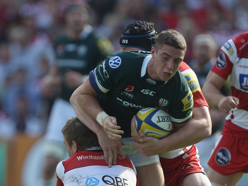 Steven Shingler, of London Irish, must wait for the IRB to decide his
international fate