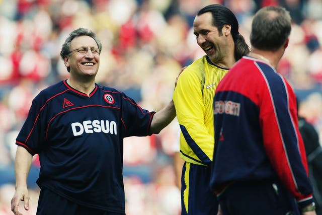 I may look to be joking with David Seaman, but inside I'm hurting after Sheffield United's 2003 FA Cup defeat