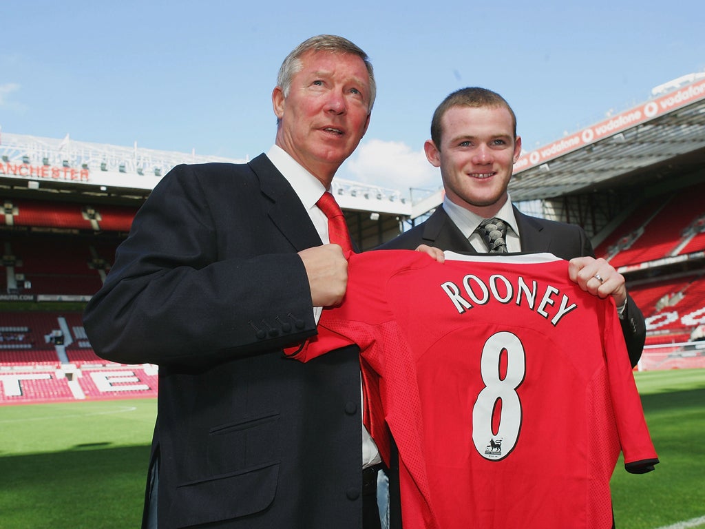 Aug 2004: Rooney joins Manchester United from Everton for £25.6m, in what remains the highest fee paid for a teenager