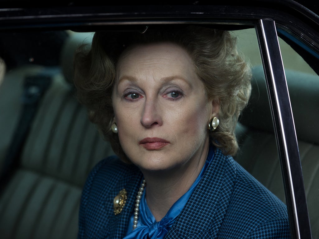 Meryl Streep looks and sounds like Margaret Thatcher, but also suggests her vulnerability