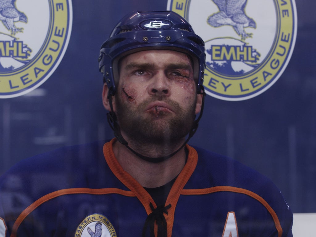 Some guys get all the puck: Seann William Scott plays the title role in Goon as a childlike gentle giant