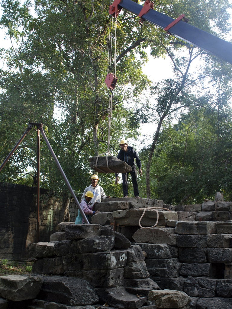 Sixty heritage workers are resurrecting the temple of Banteay Chhmar