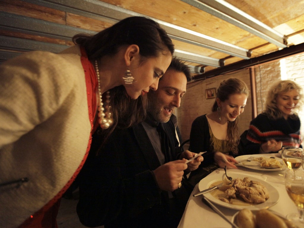 A showing of the secret film follows a meal themed around the black-market driven world of the Russian quarter of a European city