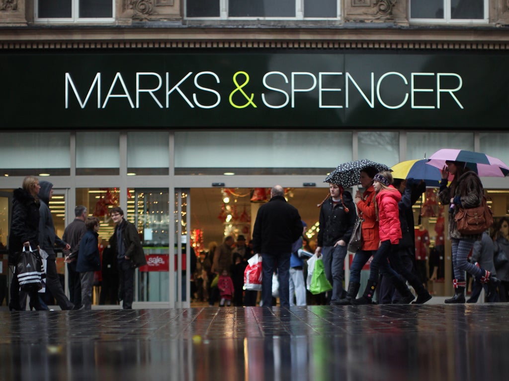 M&S, like other retailers, is expecting weak trading results