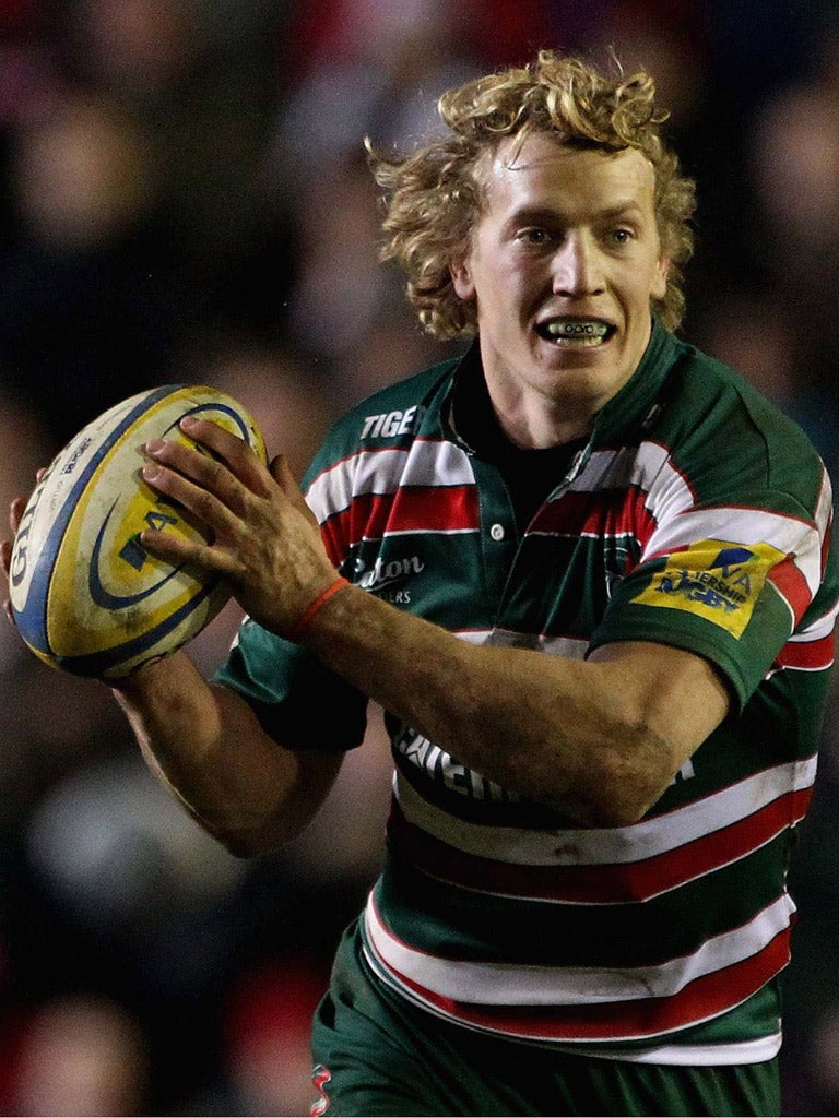 Billy Twelvetrees in action for Leicester against Wasps on Saturday