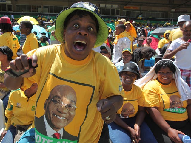 Party atmosphere at Bloemfontain’s Free State Stadium for the ANC’s 100th anniversary
