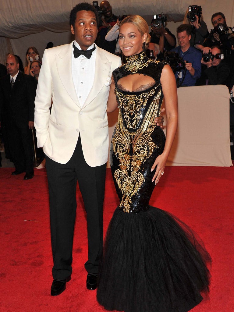 New parents: Beyoncé Knowles and husband rapper Jay-Z (Shawn Carter)