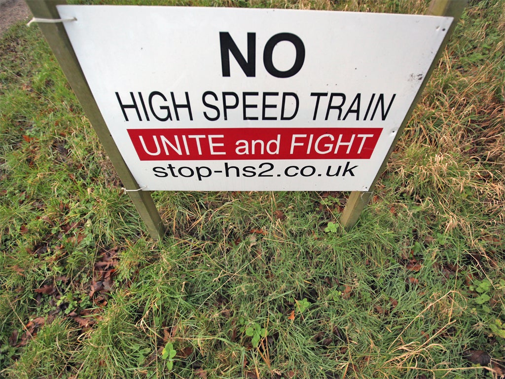 Campaign groups have said those along the HS2 route will fight tooth and nail to prevent it