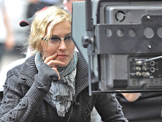 Madonna on the set of her film 'W.E.'