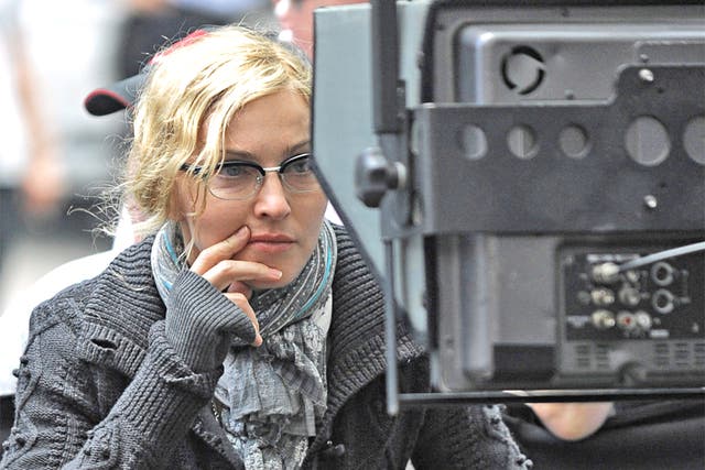 Madonna on the set of her film 'W.E.'
