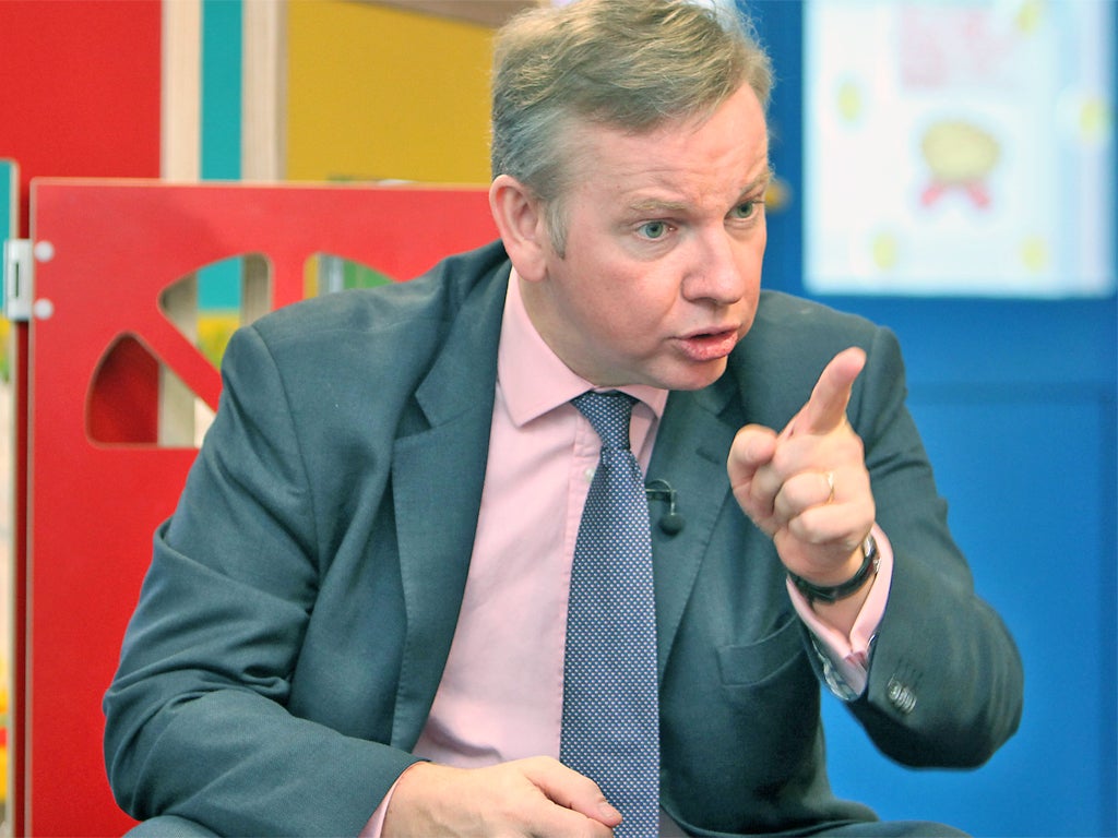 The Education Secretary, Michael Gove, has warned he can sack the school's governing body