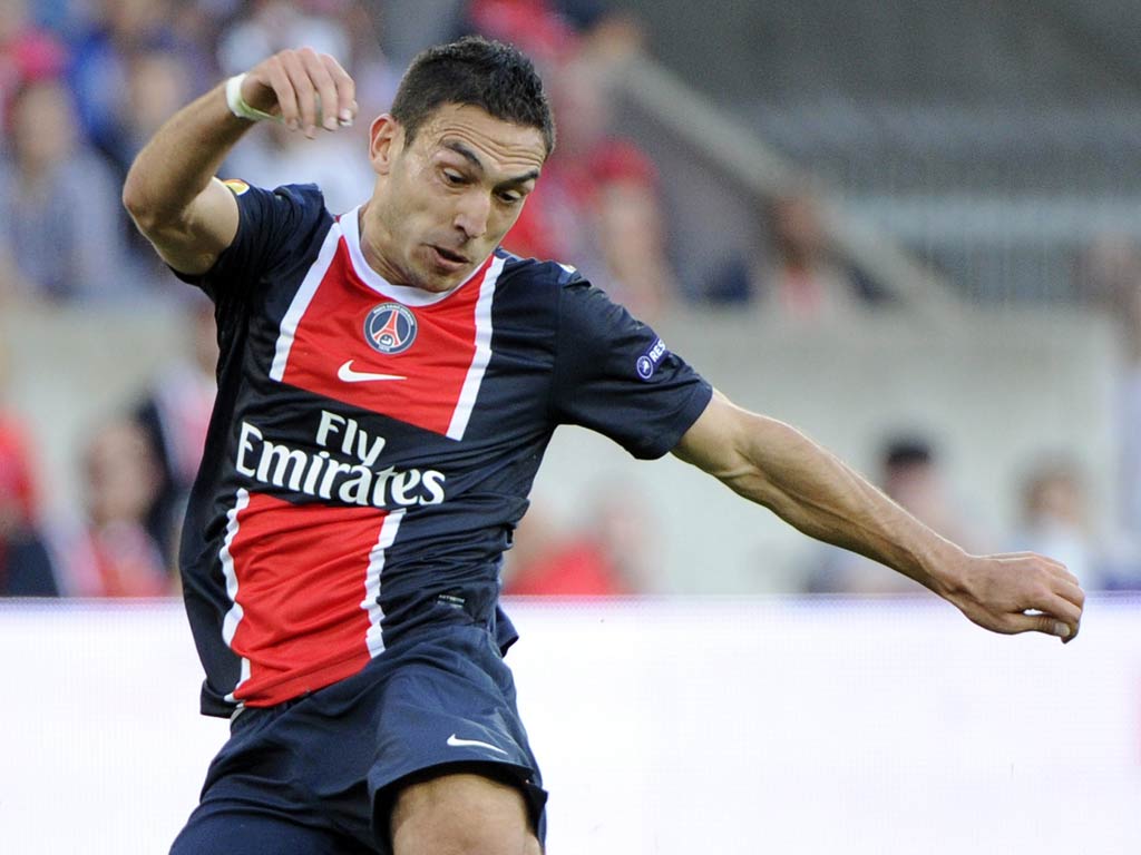 Paris-St Germain's Turkey striker Mevlut Erding
