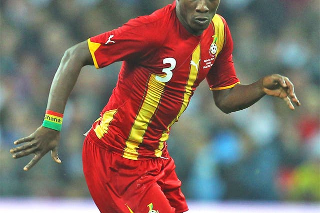 Ghana's Asamoah Gyan is a major doubt for the African Cup of Nations as a result of a hamstring injury