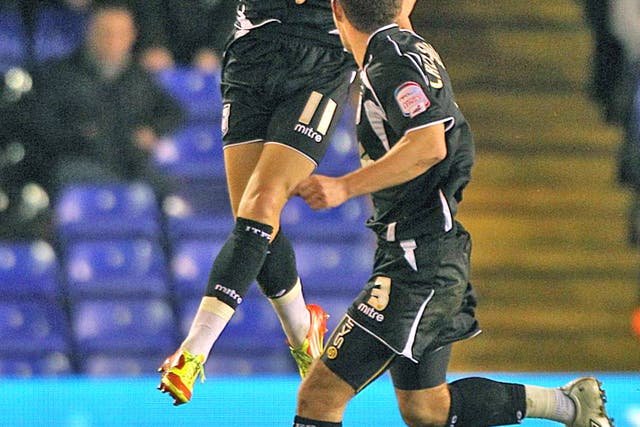 Lee Martin enjoys scoring for Ipswich last night