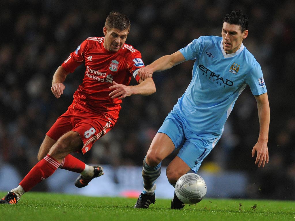 Gareth Barry Often dispossessed when desperately looking for some movement from City's forwards. Added slightly more bite in the second half. 5