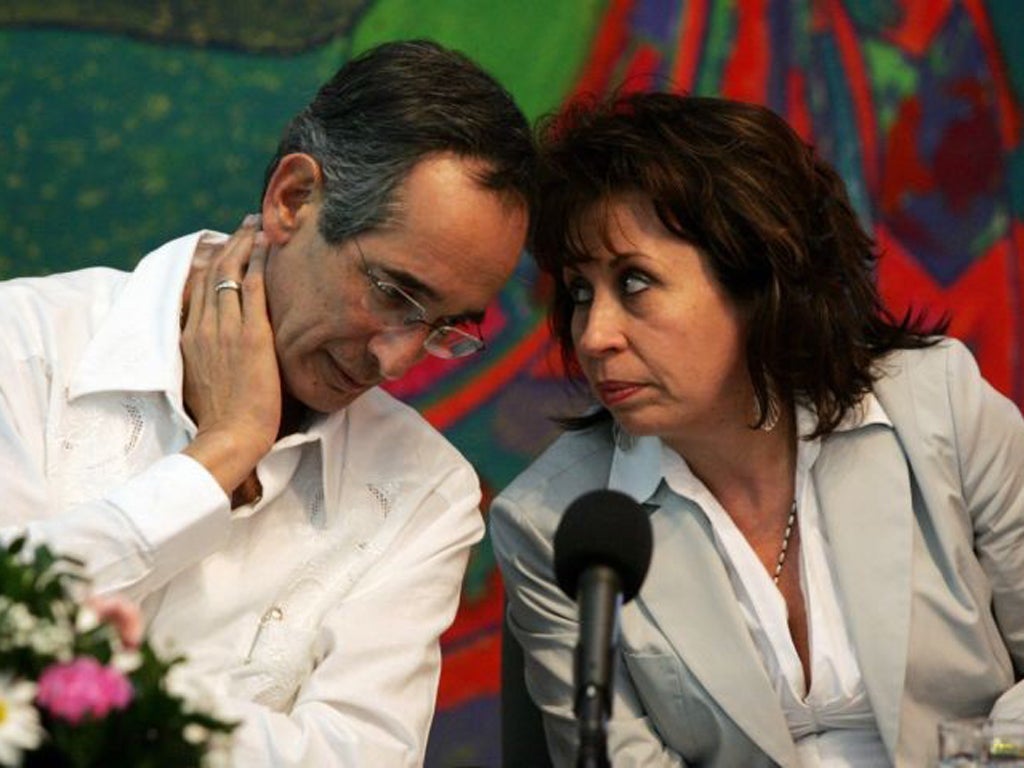 Alvaro Colom and Sandra Torres