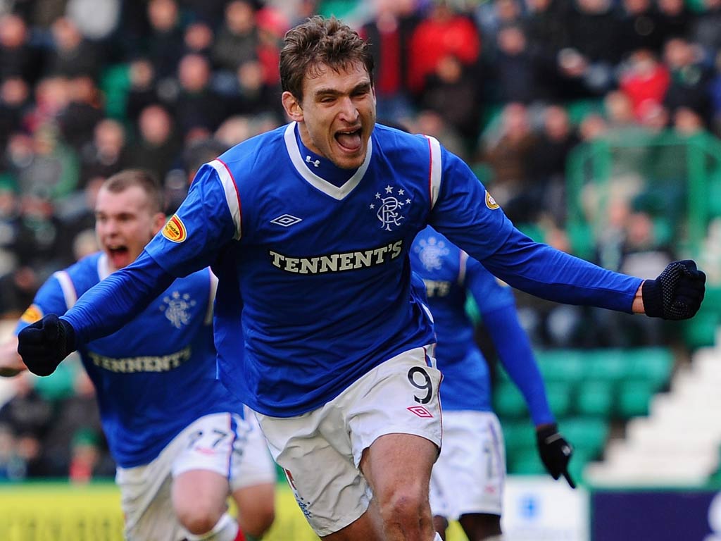 <b>Nikica Jelavic</b><br/>
The focal point of Glasgow Rangers' frontline, Jelavic bagged his 15th goal of the season in the 4-0 Scottish Cup defeat of Arbroath. The Daily Mail reports that any bid would have to be in excess of £7mn but it is thought that 