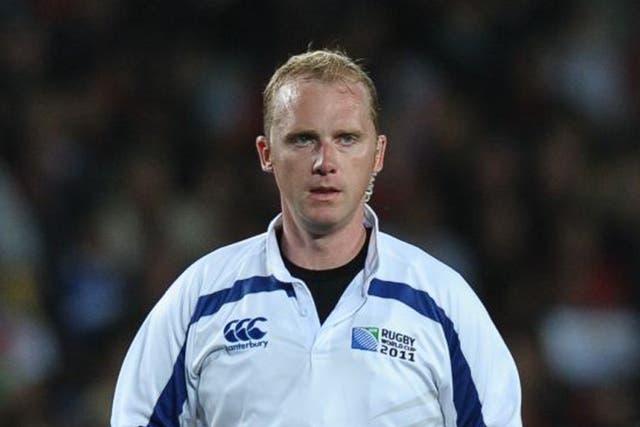 Wayne Barnes was one of two English referees at the World Cup