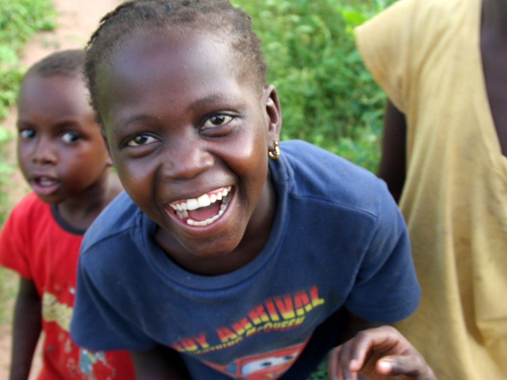 Christopher says: 'The children clustered around me yelling 'Toubab' - I felt special'