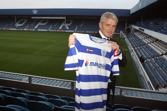 The new manager of Queens Park Rangers Mark Hughes 