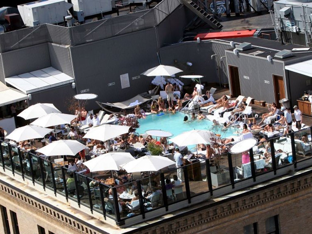 The club's pool in New York