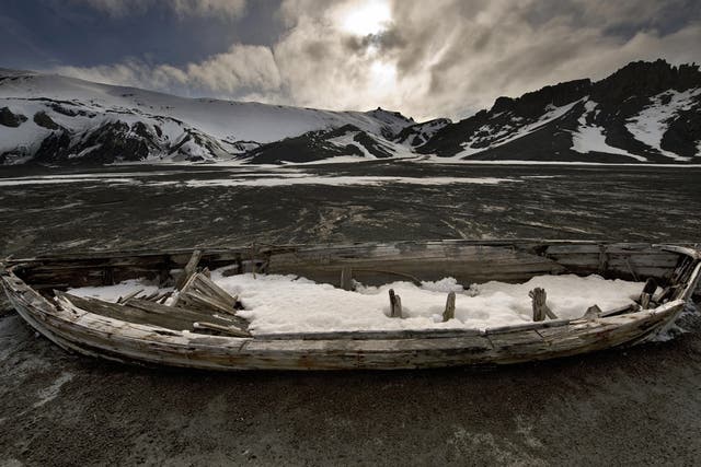 Deception Island: Here, the remains of a whaling station lie on an active Antarctic volcano