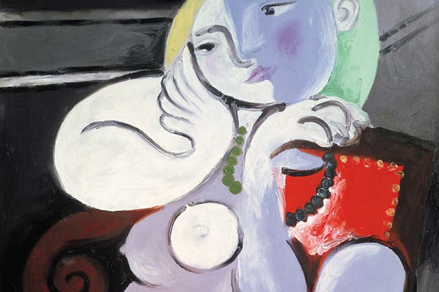 Nude Woman in a Red Armchair, by Picasso