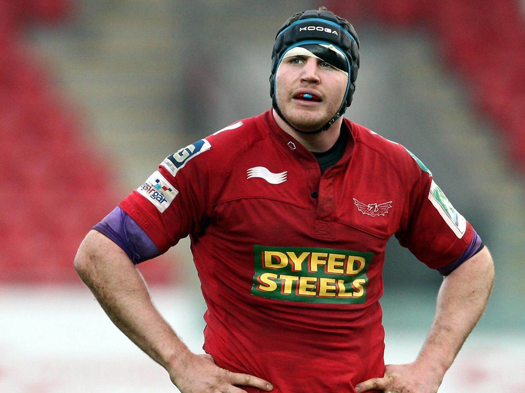Llanelli Scarlets' Ben Morgan, who has been called up for England
