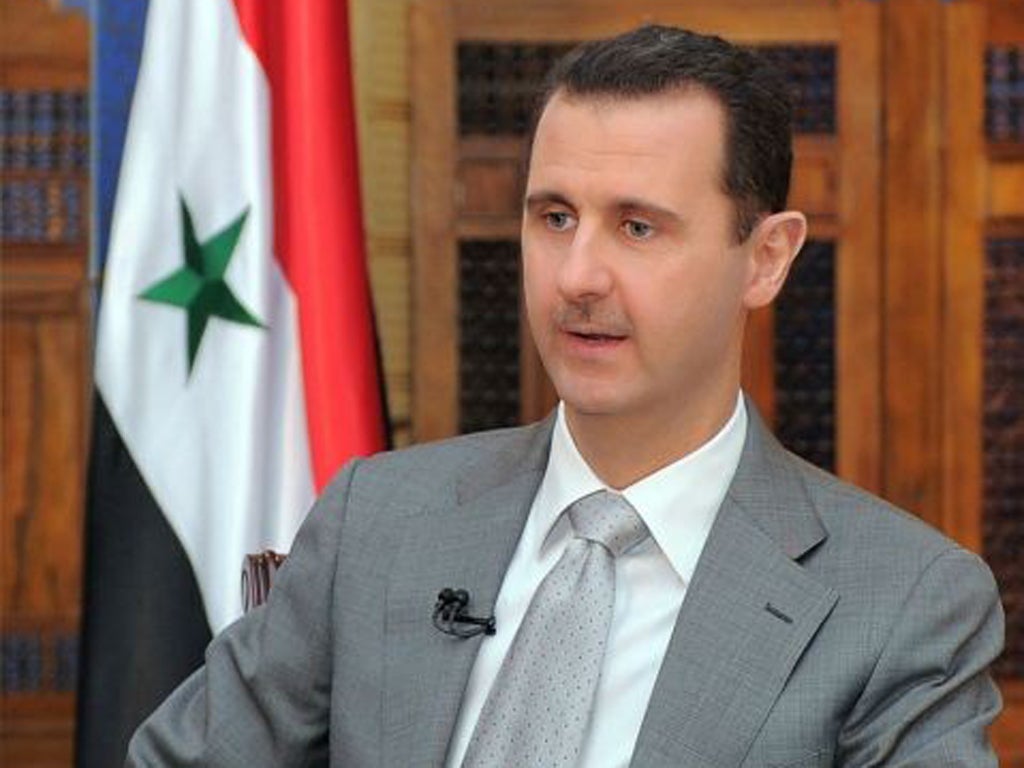 The President of Syria Bashar al-Assad