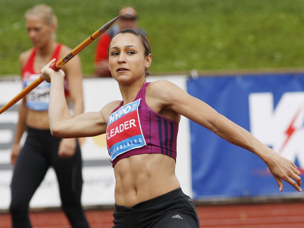 Athlete Jessica Ennis who has won her first title of 2012