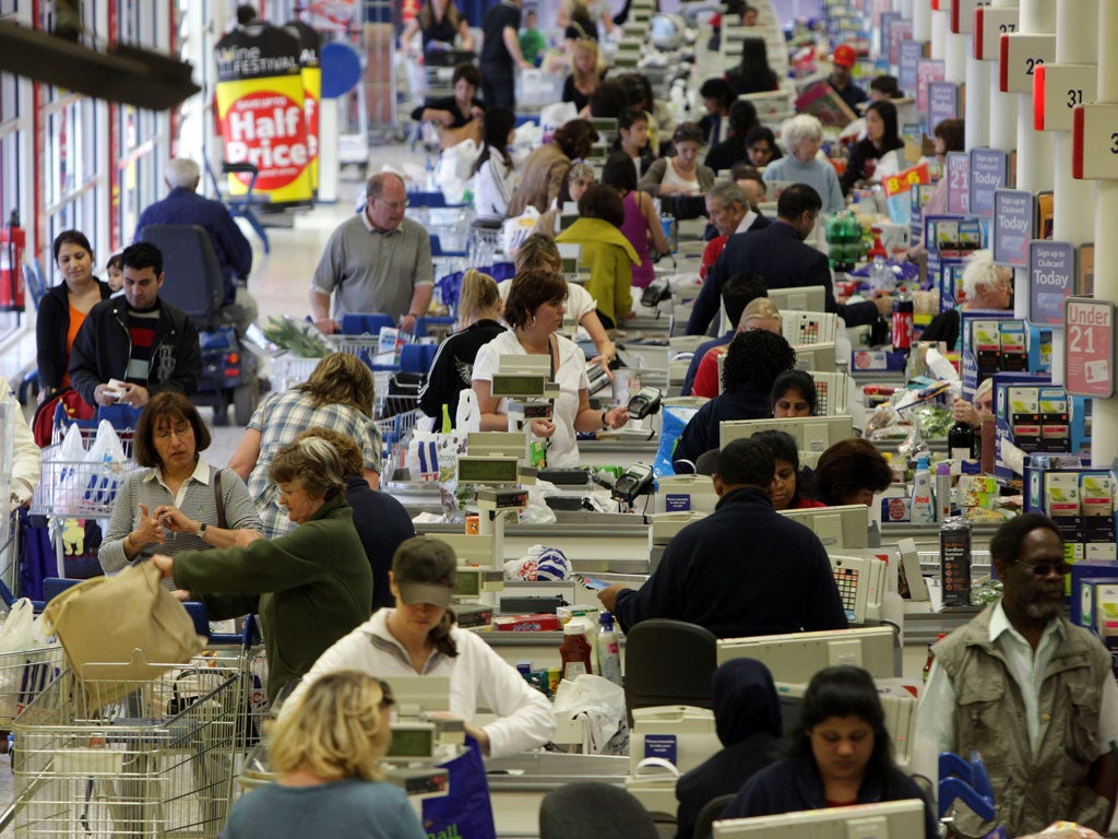 Shoppers may love to hate Tesco, but they still flock to its stores.