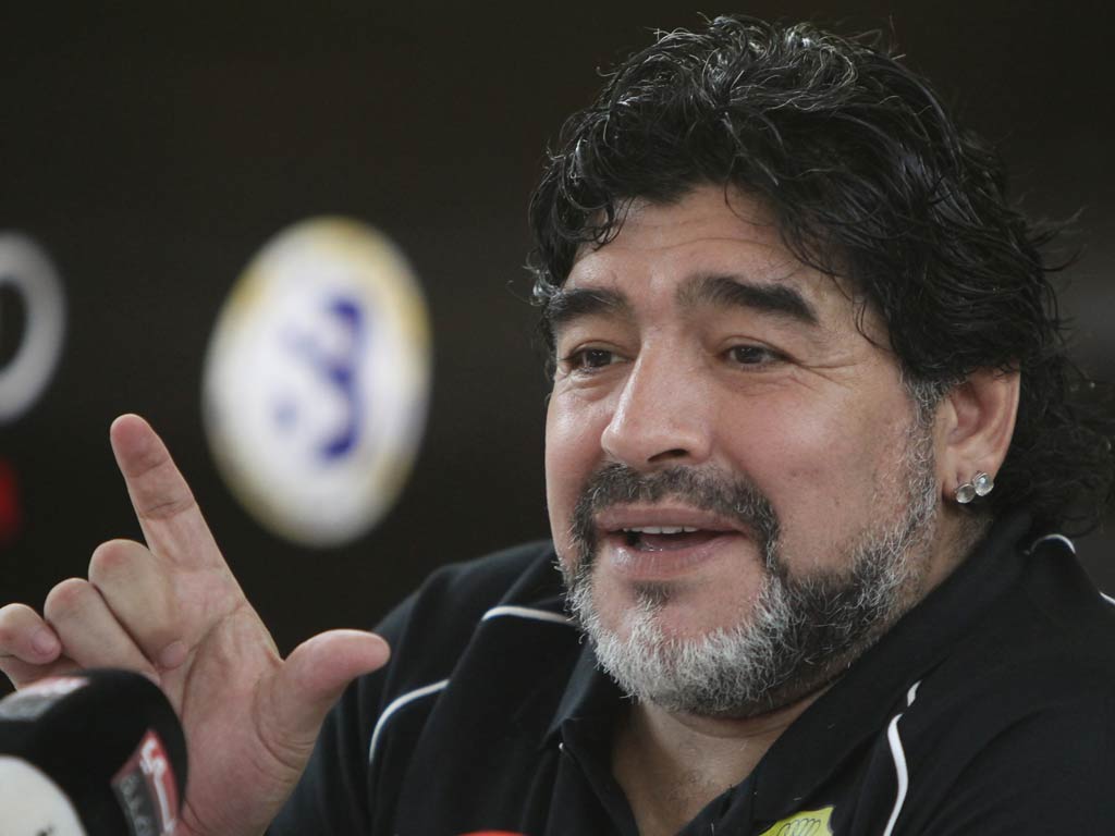 Argentina legend Diego Maradona