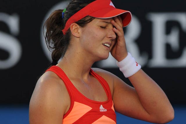 Laura Robson was one of those to fall at the first hurdle