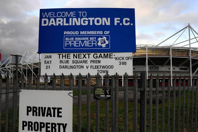 Darlington have a 25,000 capacity stadium
