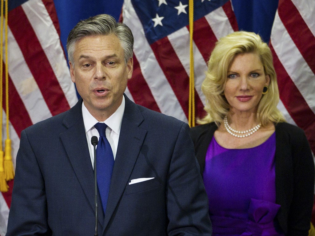 Jon Huntsman withdrew today from the race for the Republican nomination