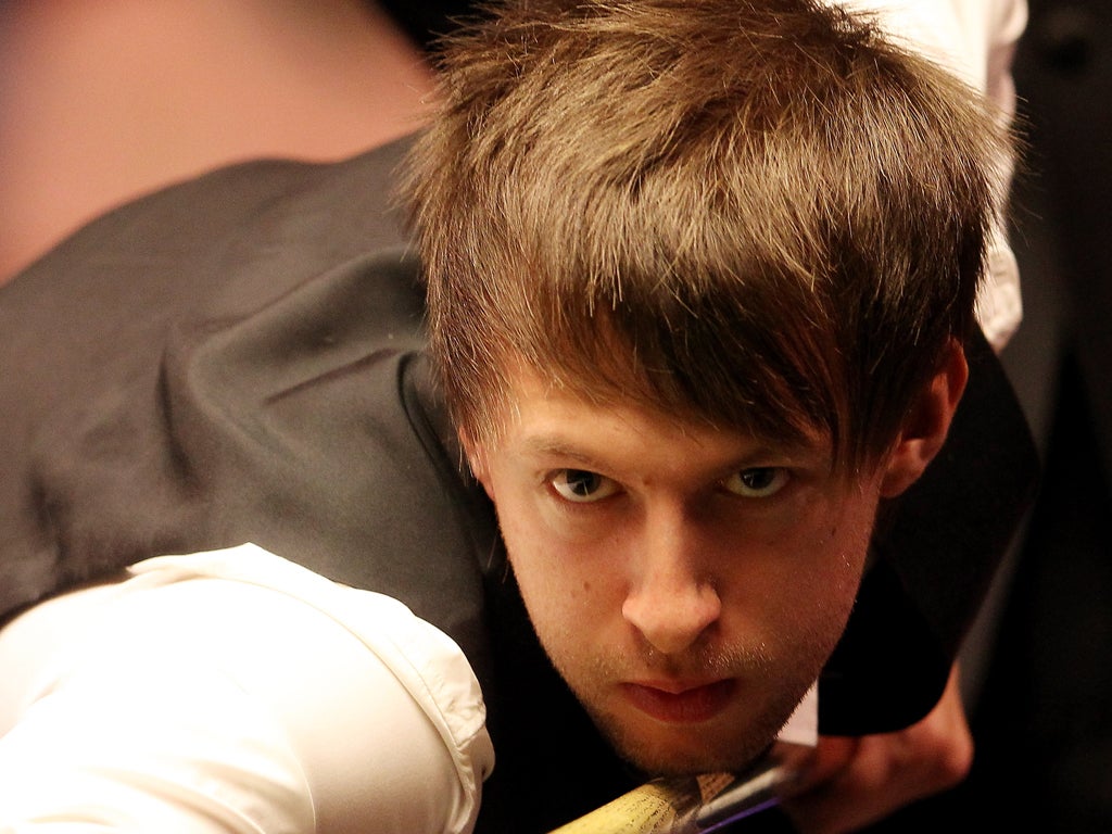 Snooker player Judd Trump who will be playing in the Masters quarter-final match against Ronnie O'Sullivan on Thursday