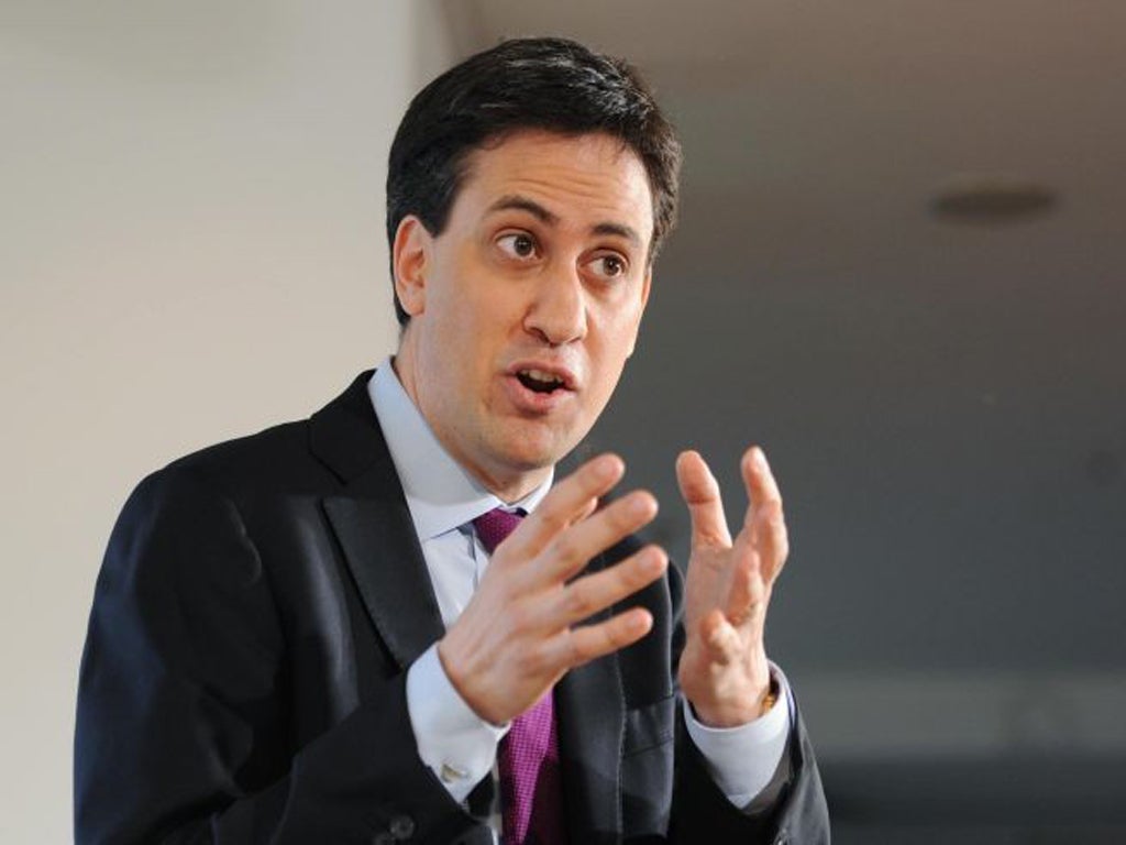 Ed Miliband today challenged David Cameron to tackle the 'surcharge culture'