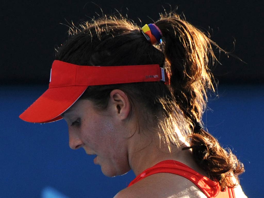 Laura Robson sparked controversy by wearing a rainbow coloured headband