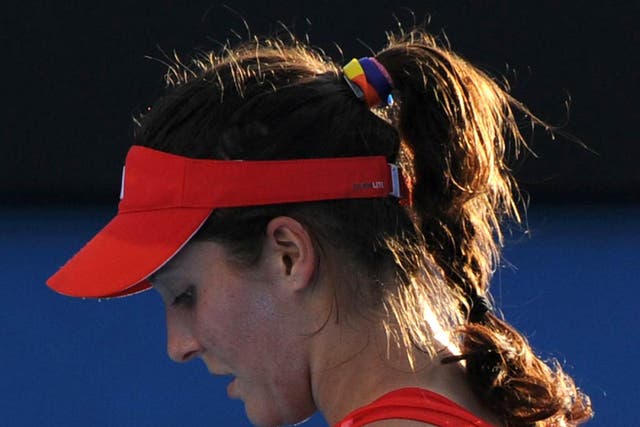 Laura Robson sparked controversy by wearing a rainbow coloured headband