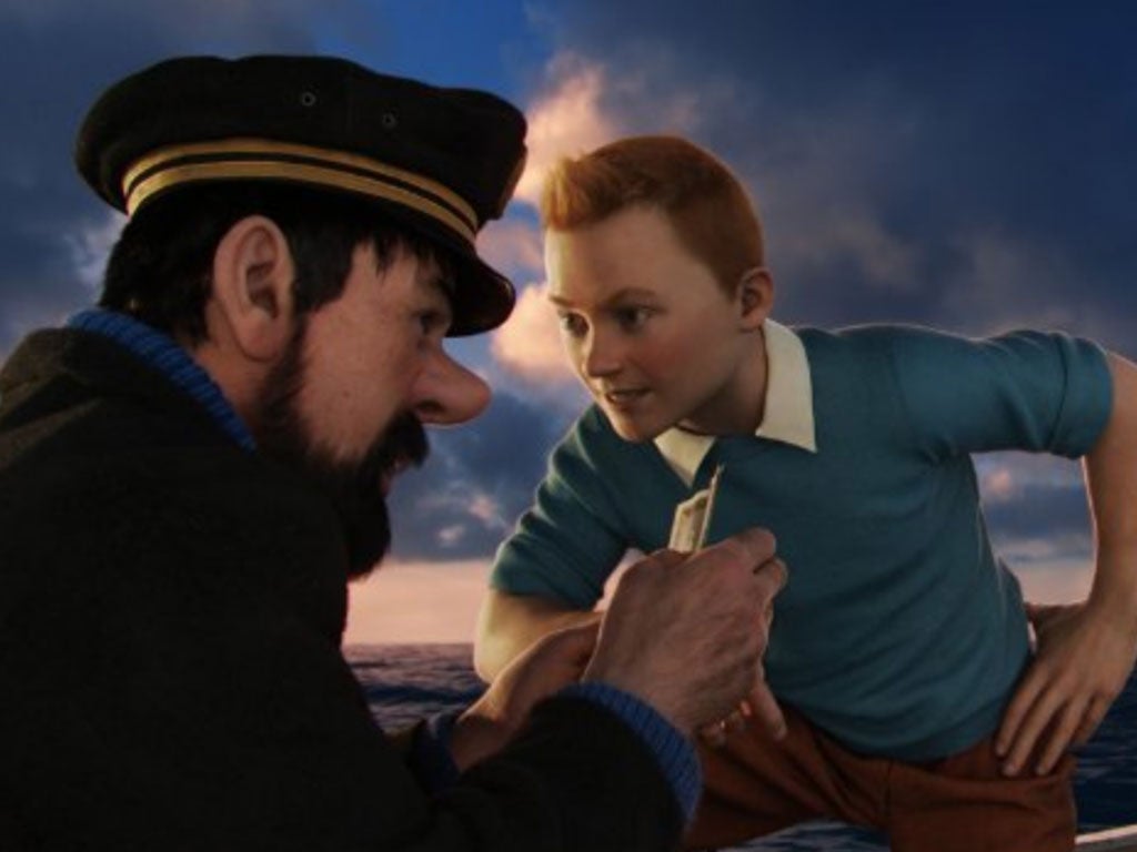 A still from Steven Spielberg's animated take on Tintin