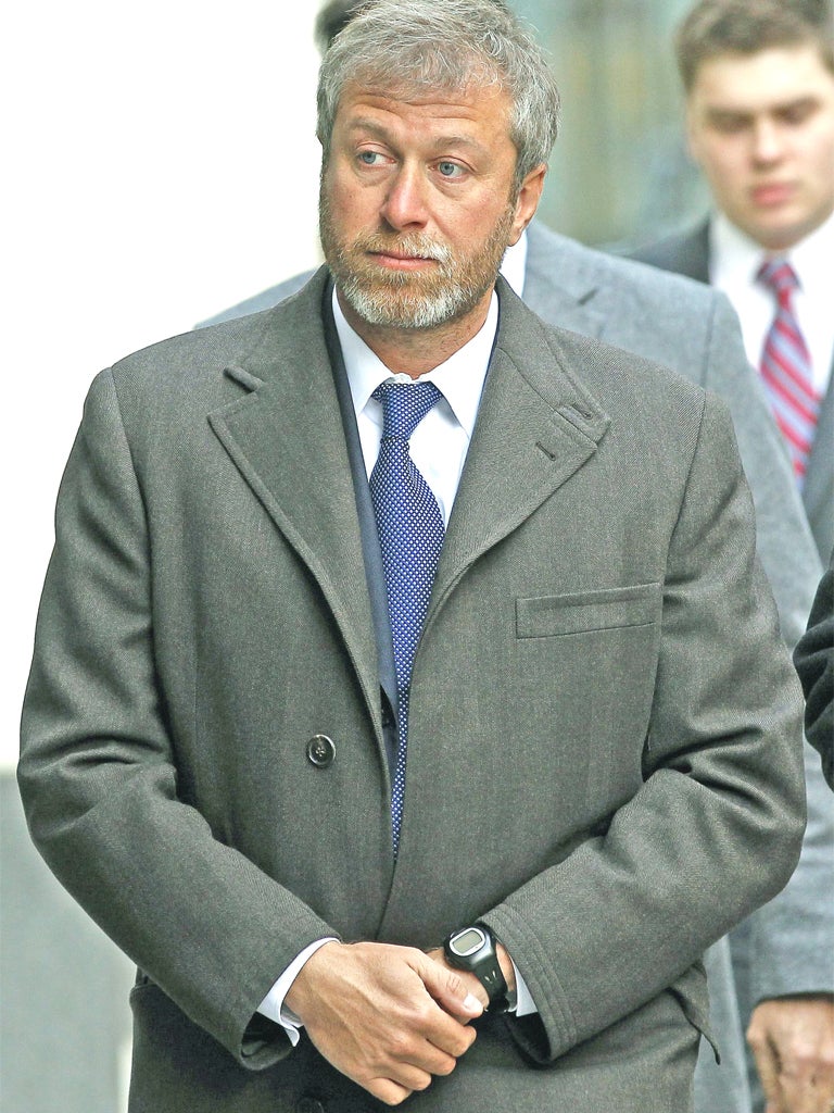 Roman Abramovich arriving at court yesterday