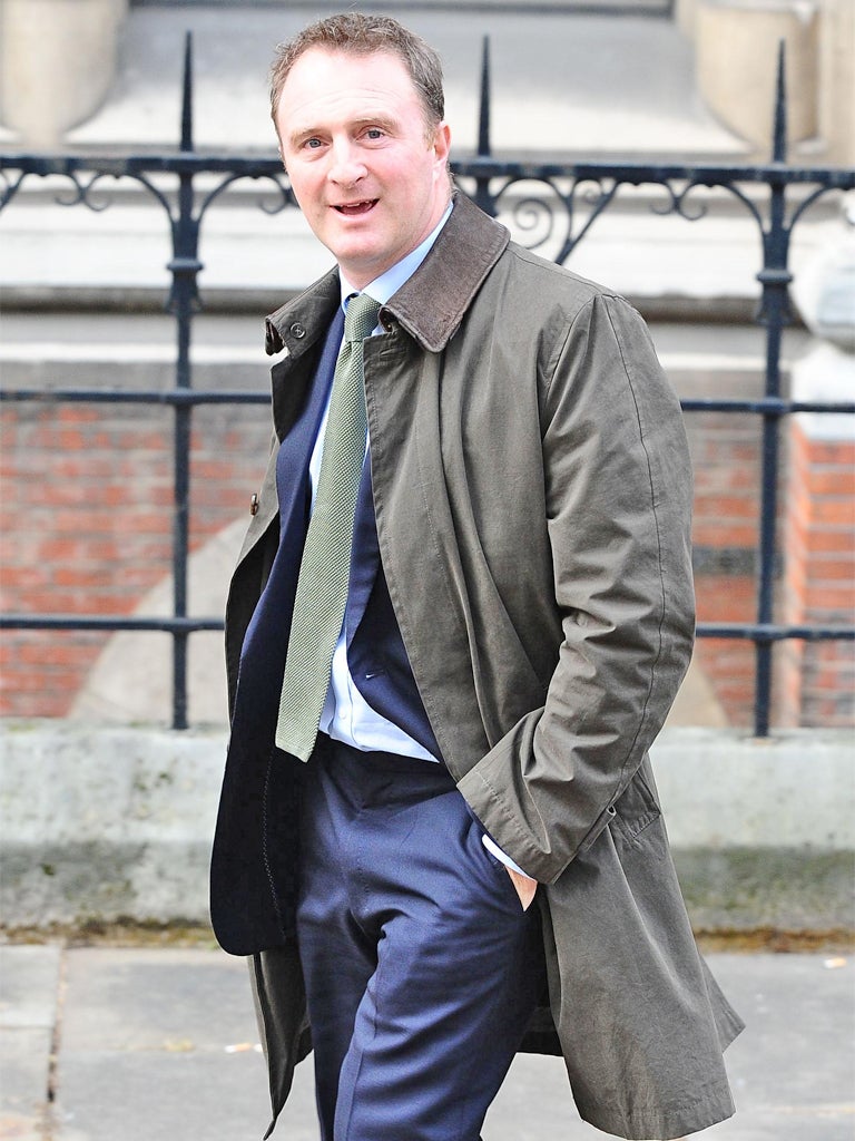 James Harding, editor of 'The Times', leaves the Leveson inquiry yesterday