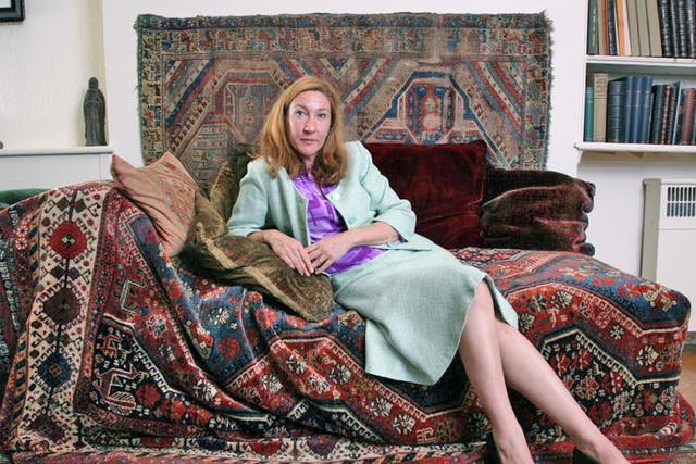 Family figure: Jane McAdam Freud on the couch in the Freud Museum