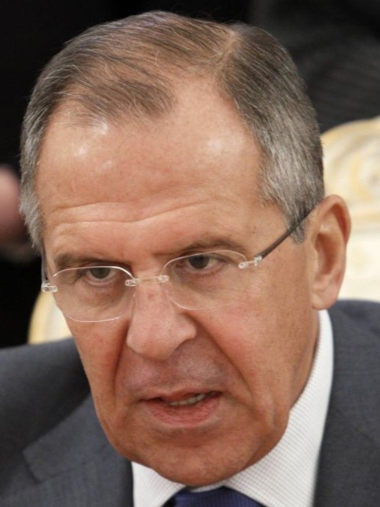 The Russian Finance Minister, Sergei Lavrov, said he would veto any UN-led action against Iran