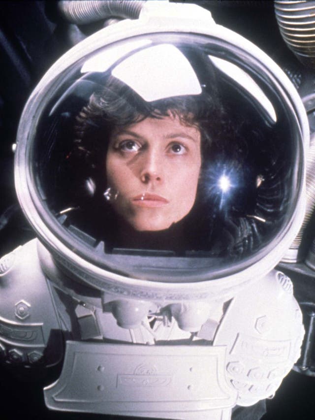 Sigourney
Weaver as
Lieutenant
Ripley in the
first of the
‘Alien’ films