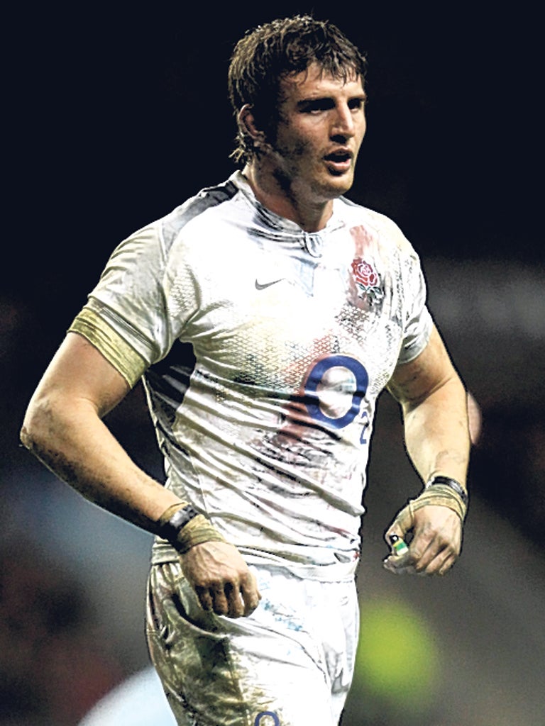 Tom Wood: The Saints flanker must wear a protective boot for at least a month after a toe injury